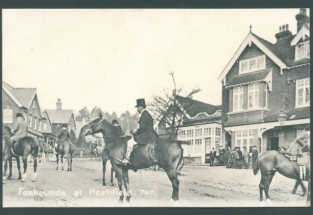 Fox hunt, Heathfield, East Sussex c1930s