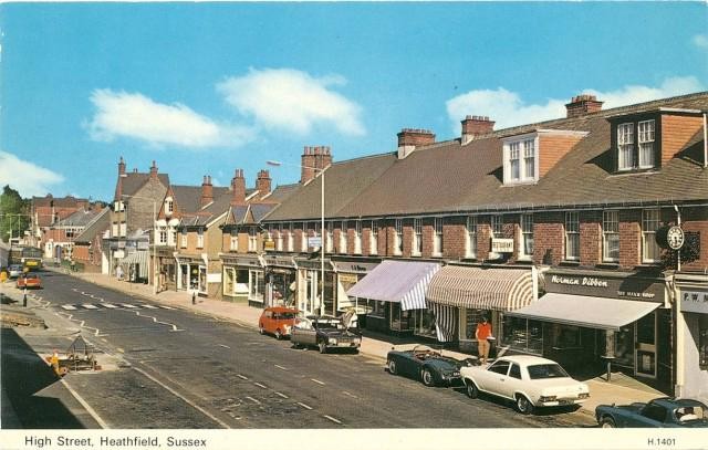 Heathfield High Street, Heathfield, East Sussex 1974