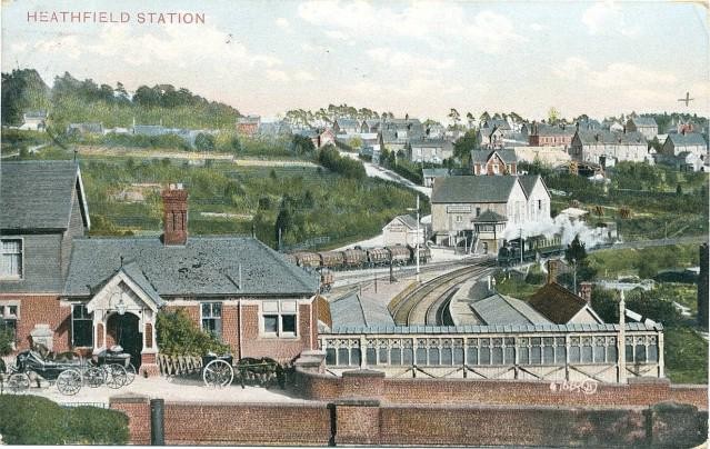 Heathfield Railway Station, Heathfield, East Sussex 1920