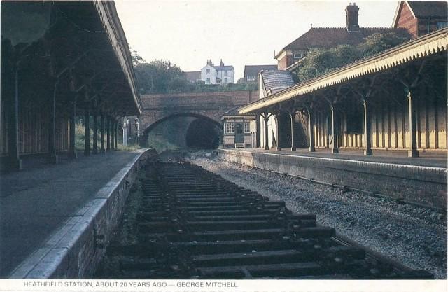 Heathfield Railway Station, Heathfield, East Sussex c1964