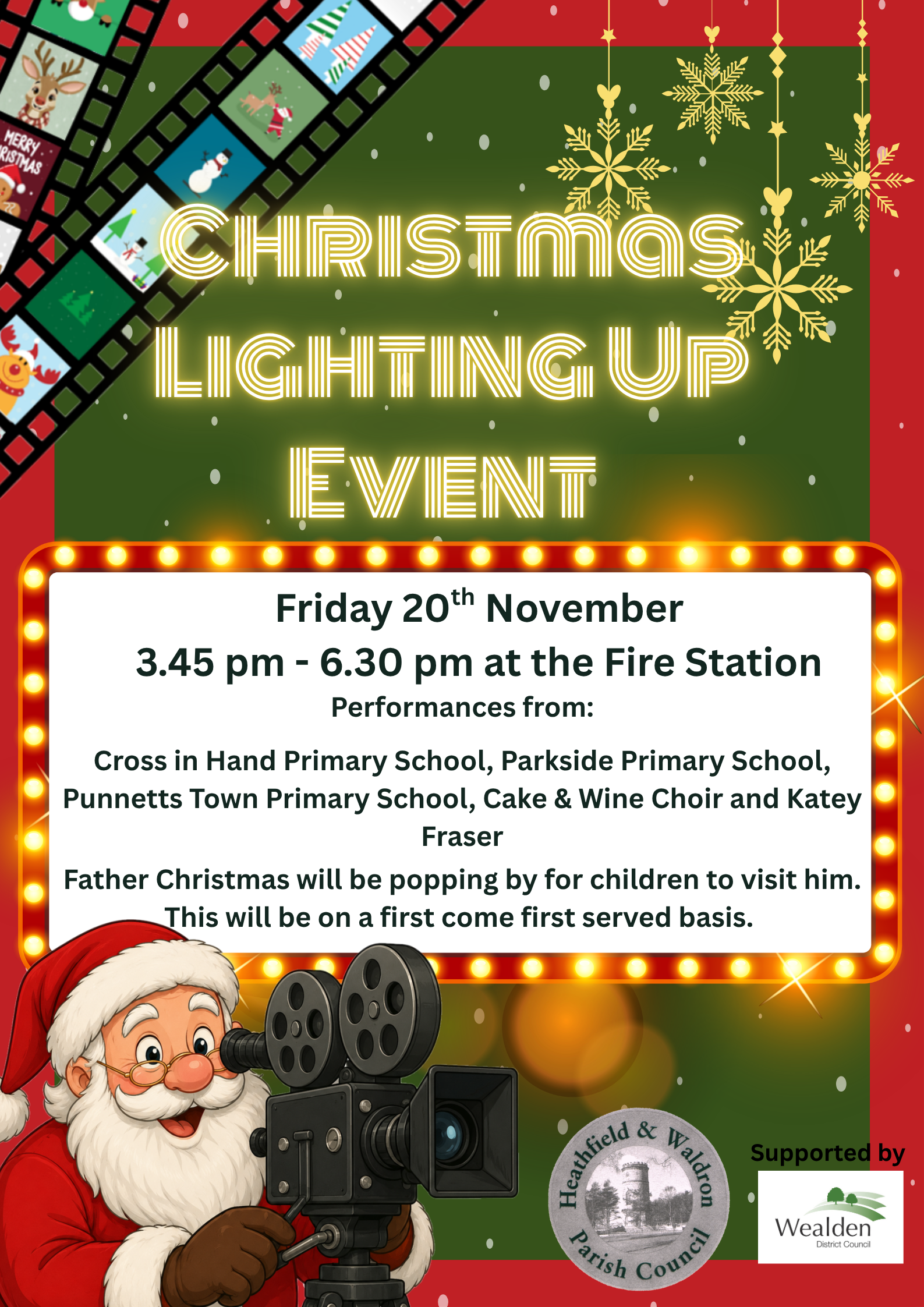 Information regarding the Christmas lighting up event on 20th November