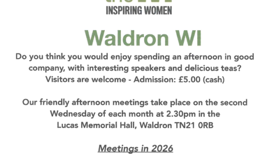 WI poster for upcoming meetings